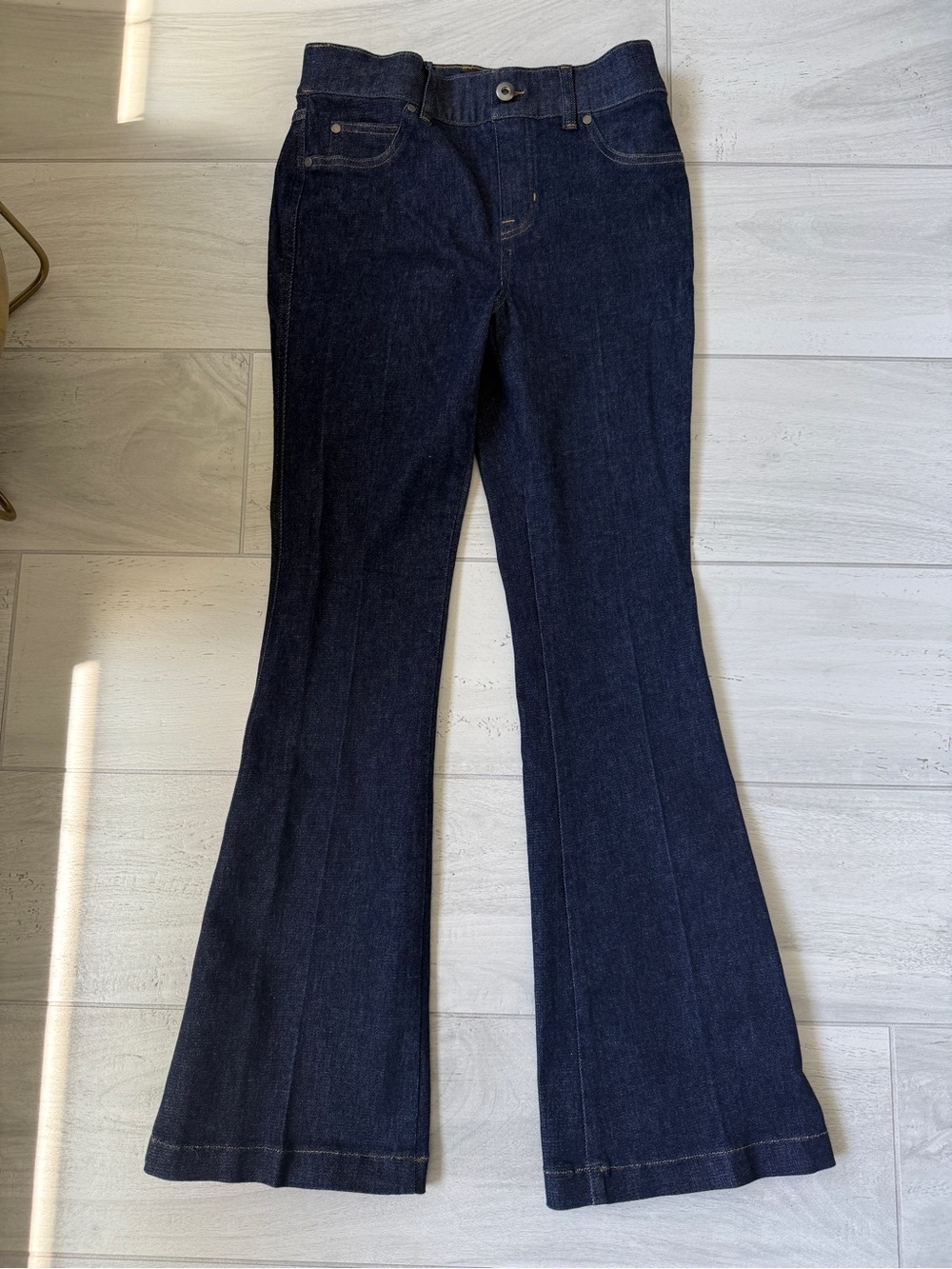 SPANX Dark Indigo Flare Jeans